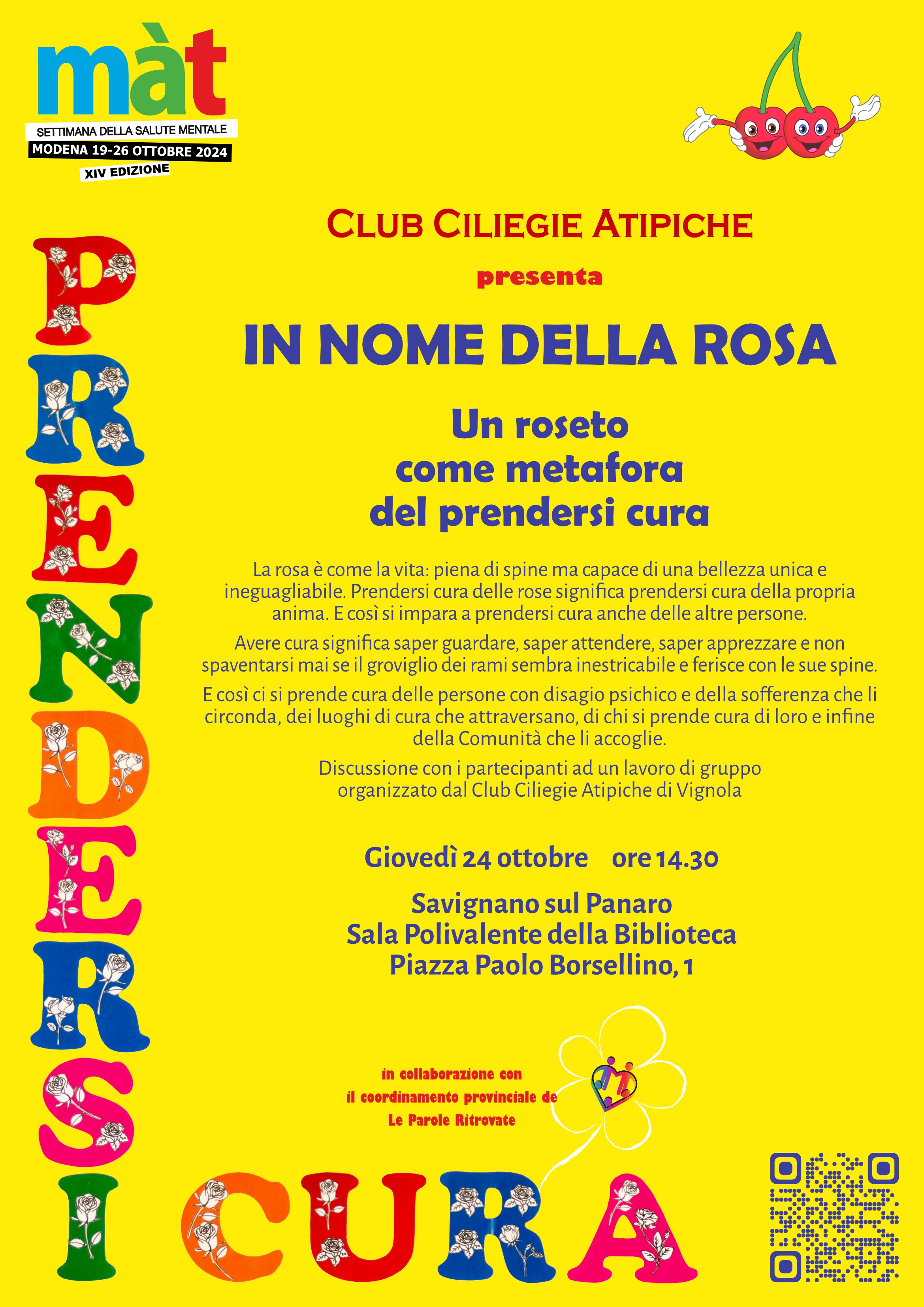 Volantino dell'evento In Nome Della Rosa